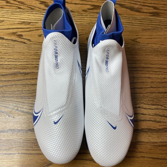 Nike Vapor Edge Pro 360 Football Cleats Men’s Size 11.5 13 White Blue NEW - Picture 3 of 5